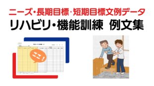 リハビリ・機能訓練のニーズ・長期目標・短期目標の例文集
